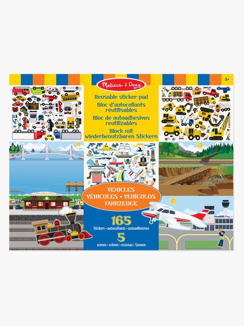 Melissa & Doug Genanvendelig Klistermærkebog Køretøj