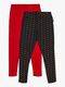 Luca & Lola Linda Leggings 2-pak, Tap Shoe/Red
