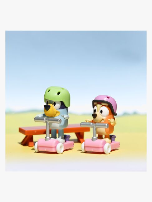 Bluey Figursæt Bluey & Bingo med Løbehjul