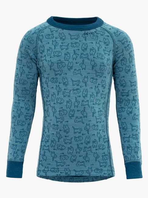 Devold DUO ACTIVE Skiundertrøje KID, Moon