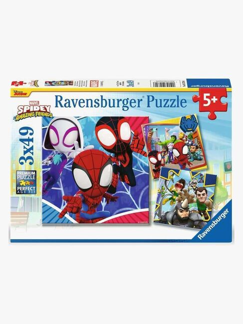 Ravensburger Marvel Spidey and His Amazing Friends Puslespil 3x49 Brikker