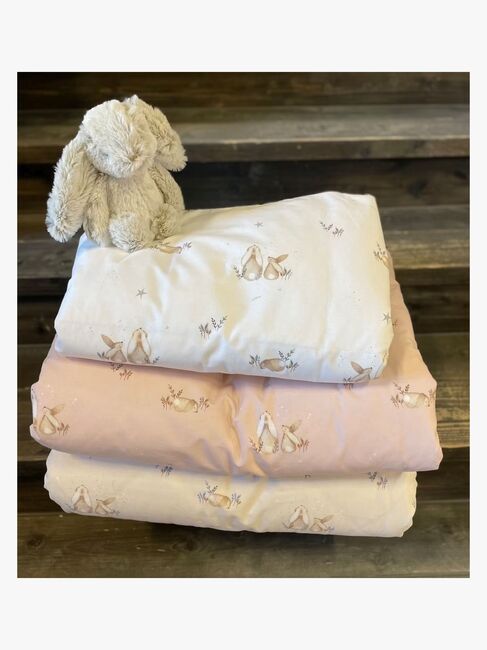 MiniDreams Sengesæt Tremmeseng 100x130 Bunny, Sandfarvet