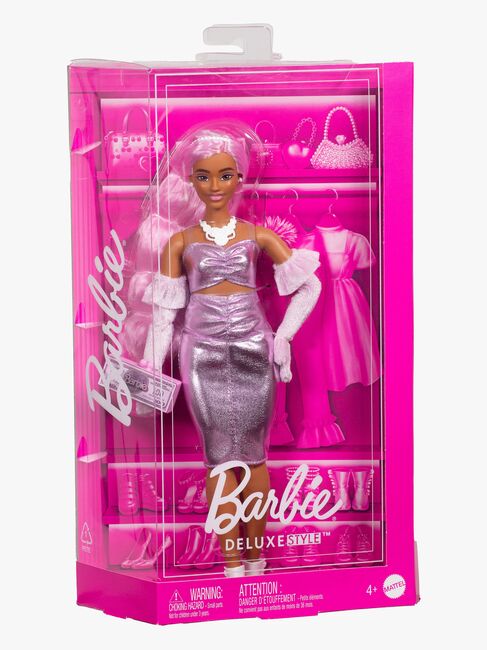 Barbie Deluxe Style Dukke Lyserødt Hår