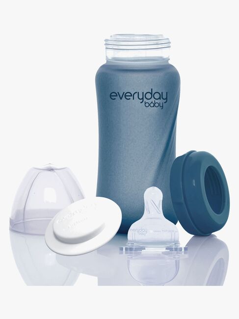 Everyday Baby Varmeindikator Sutteflaske Glas 240 ml Blåbær