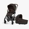 Cybex BALIOS S Lux Klapvogn inkl. Liggedel, Taupe/Chocolate Brown