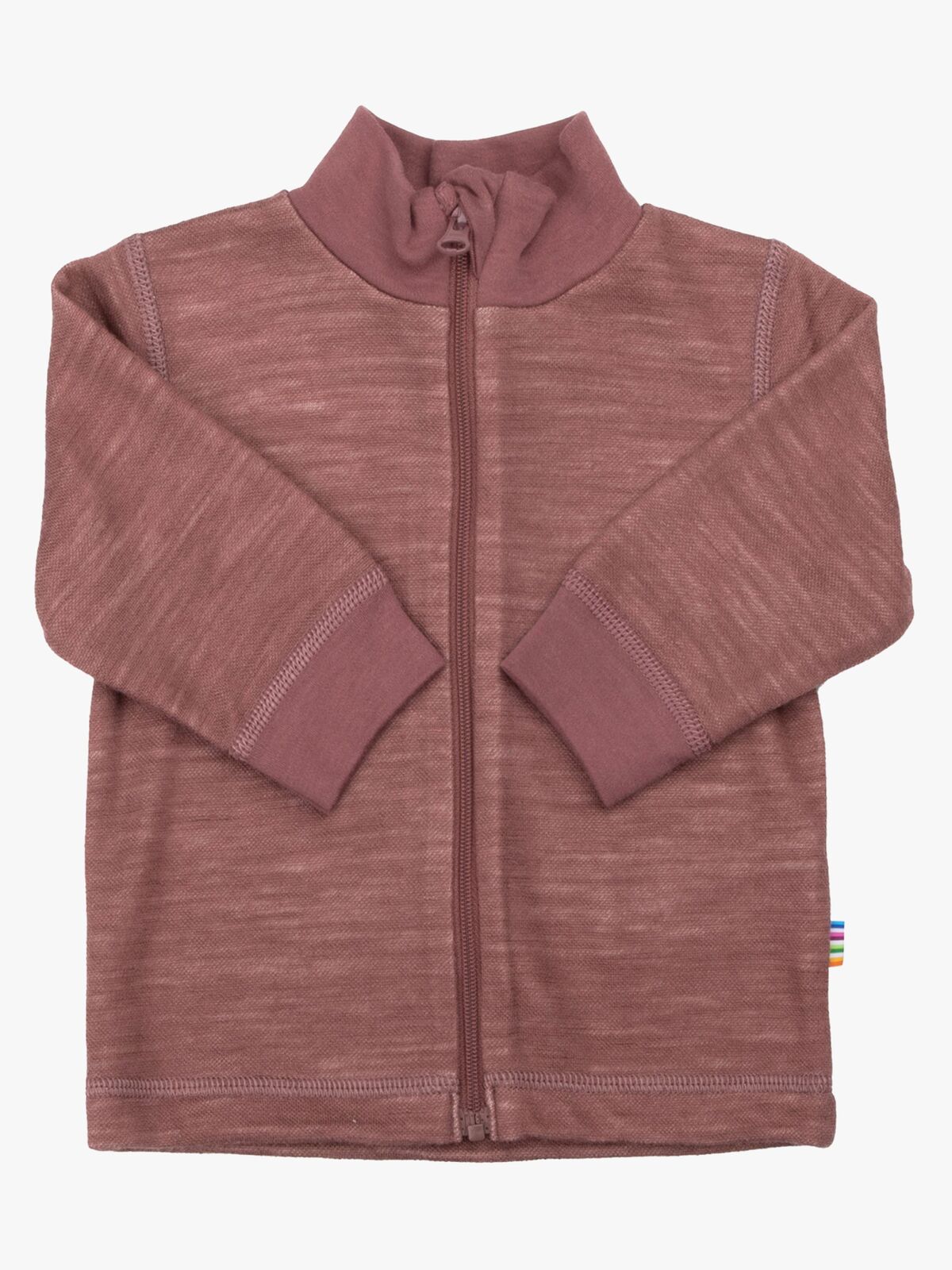 Joha Trøje Zip Merinomix, Dark Rose