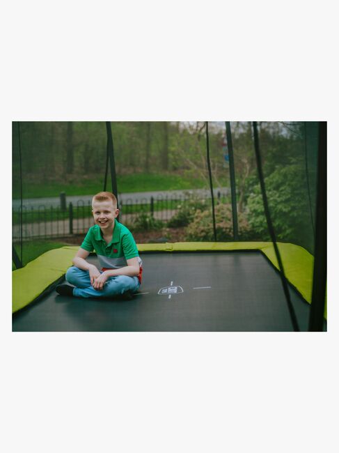EXIT Silhouette Trampolin inkl. Sikkerhedsnet 214x305 cm, Grøn