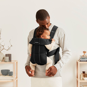 Babybjörn Mini Bæresele Woven, Sort