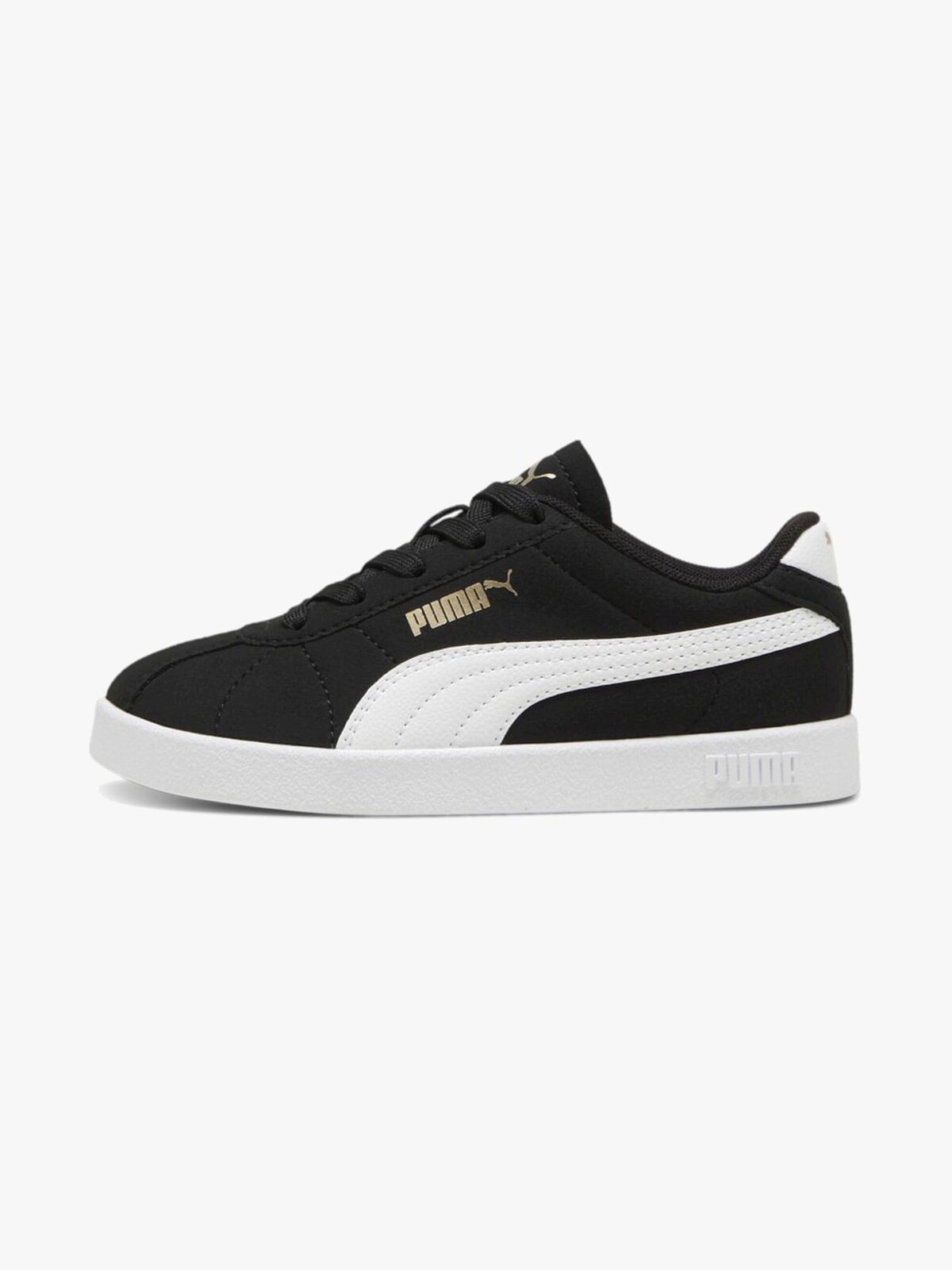 Puma Club II PS Sneakers, Black/White/Gold