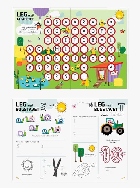 Aktivitetsbog  - Lær Bogstaver med Wacky Wonders Bondegårdsdyr