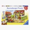 Ravensburger Puslespil Gårdsarbejde 2x12 Brikker