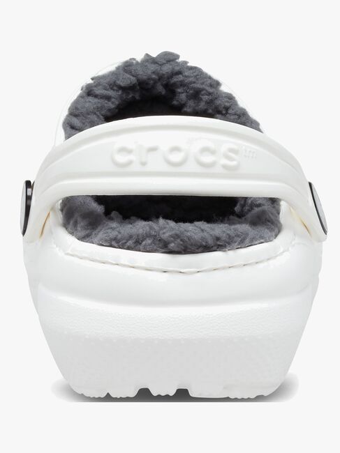 Crocs Classic Forede Hjemmesko, Hvid/Grå