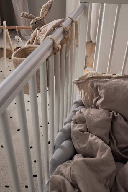 Alice & Fox ALEAH Flettet Sengerand 200cm, Light Grey