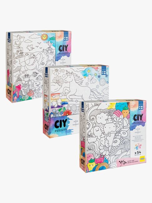 Peliko CIY Puslespil med Vandfarver 54 Brikker Blandet Udvalg