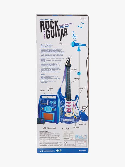 Cloudberry Castle Legetøjsguitar med Mikrofon & Højttaler, Blå
