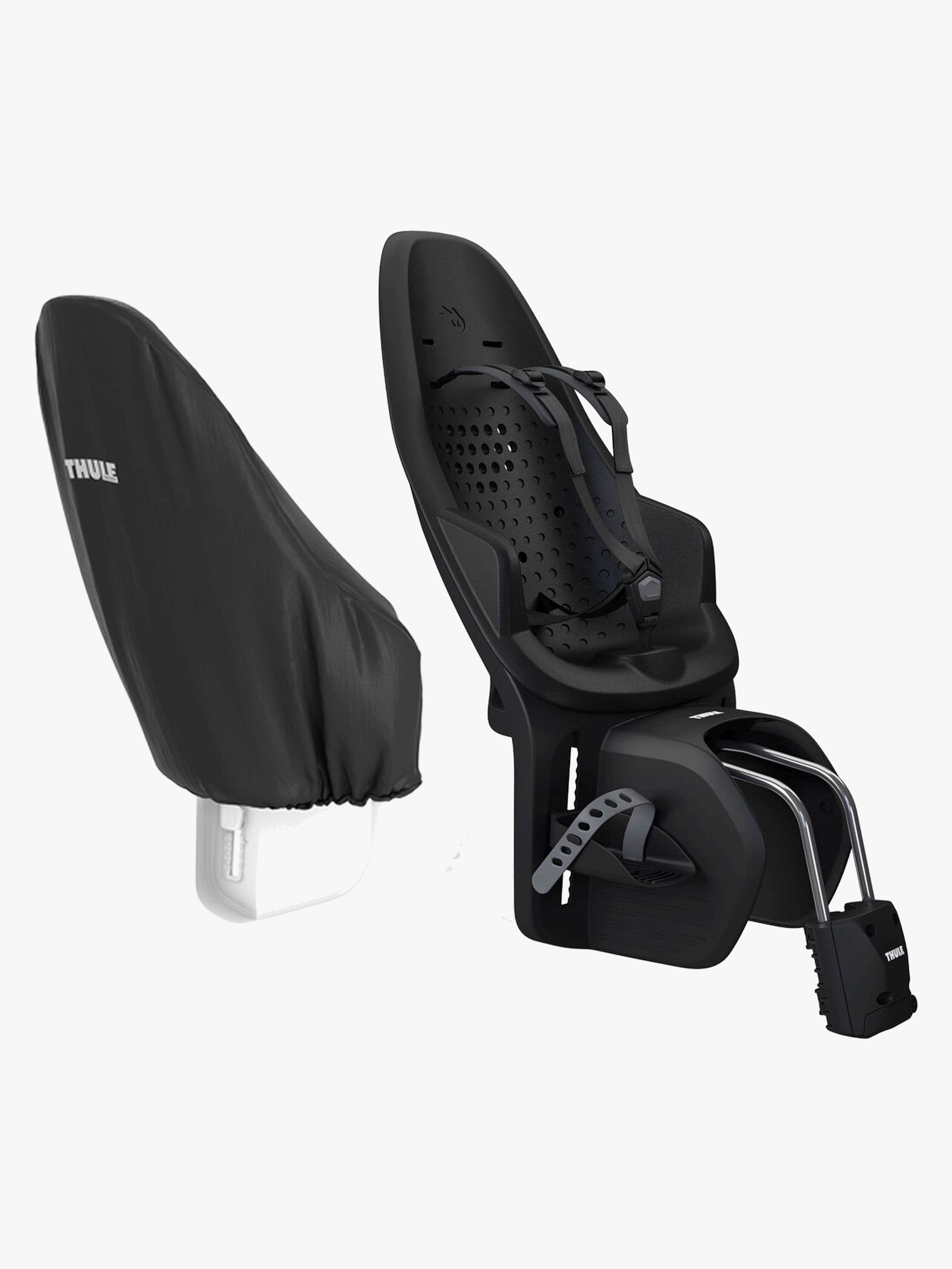 Thule Yepp 2 Maxi Frame Mount Cykelstol inkl. Regnslag, Sort