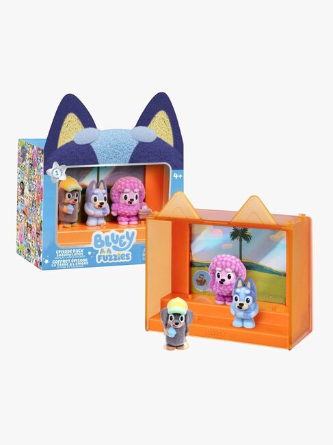 Bluey Fuzzies Figursæt Episode 3-pak Blandet Udvalg