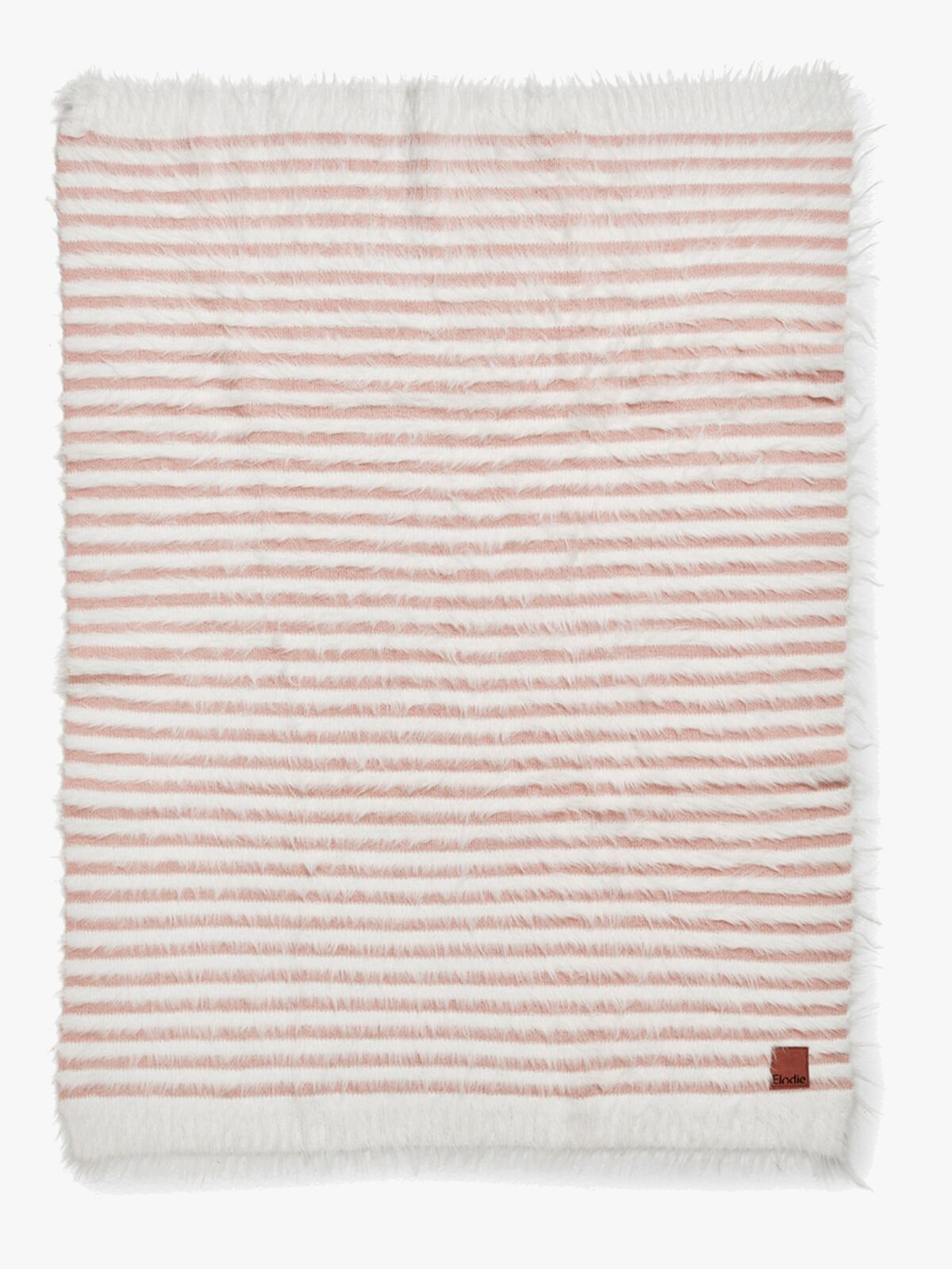 Elodie Furry Knit Tæppe, Faded Rose