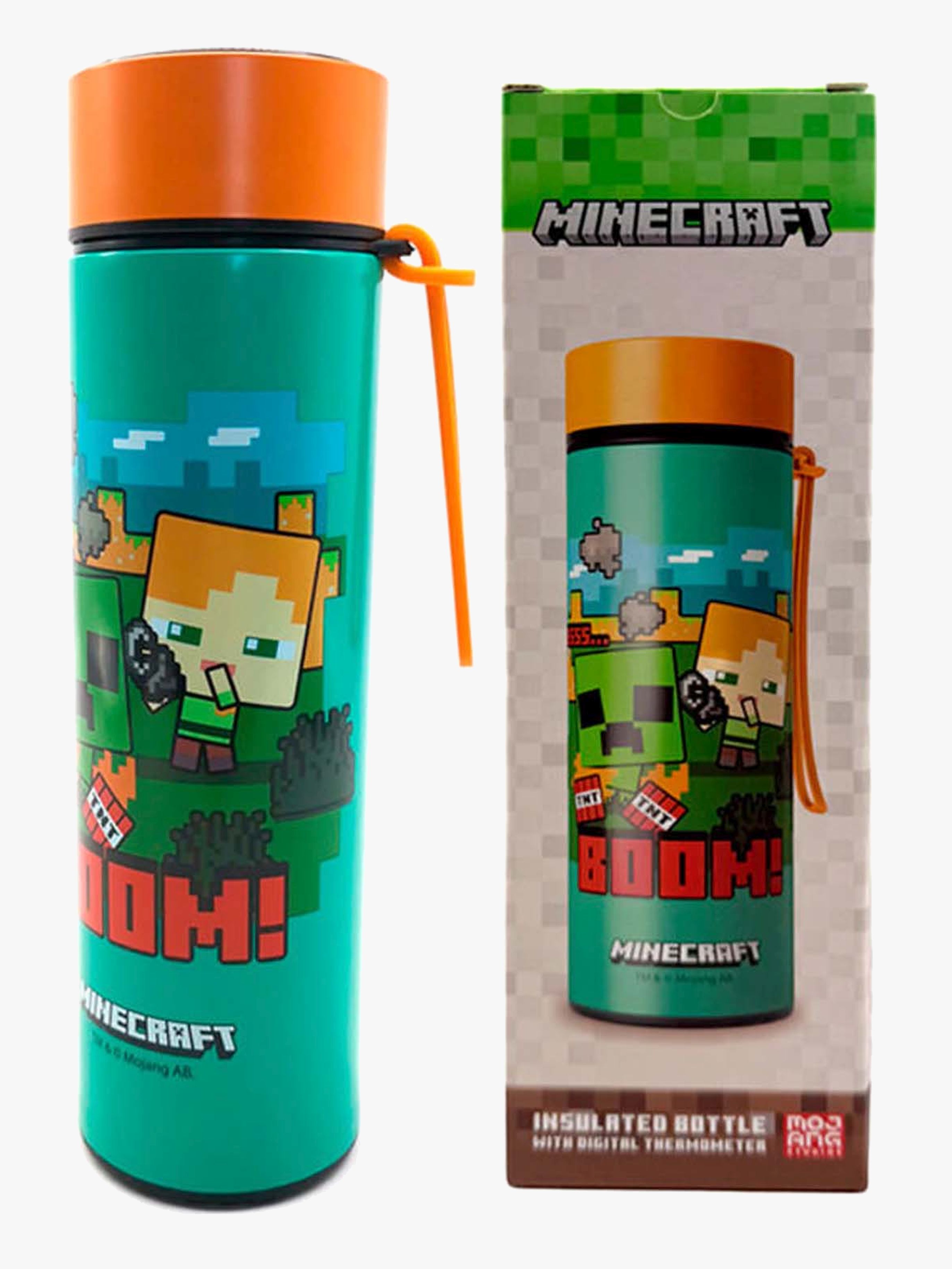 Minecraft Varm & Kold Digital Termometerflaske 450 ml, Chibi