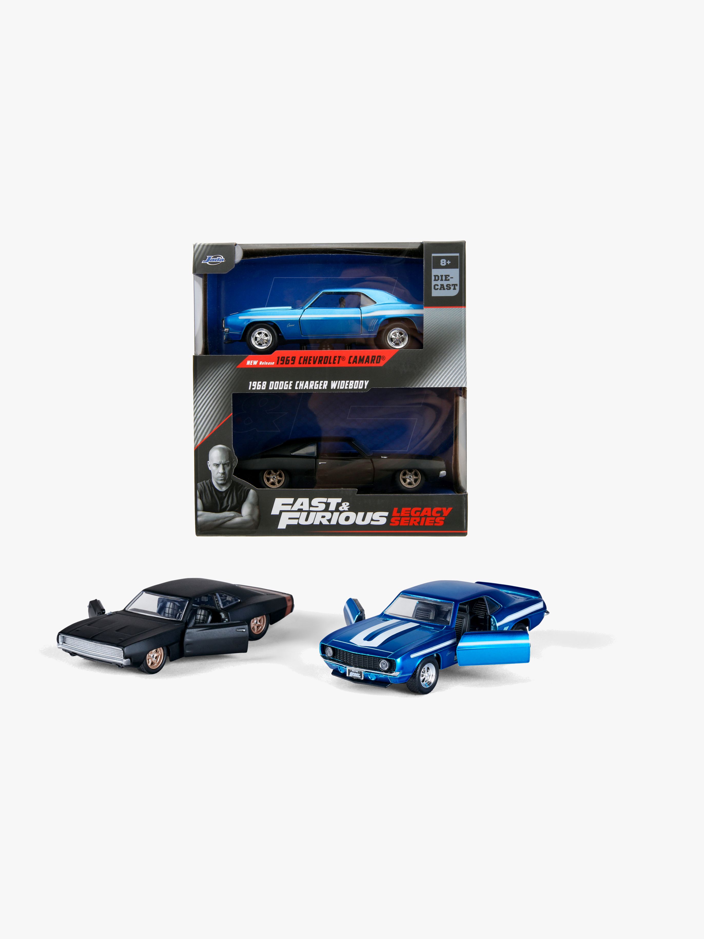 Jada Toys Fast &  Furious Biler Dubbelpack Dodge Charger &  Chevrolet Camaro 1:32
