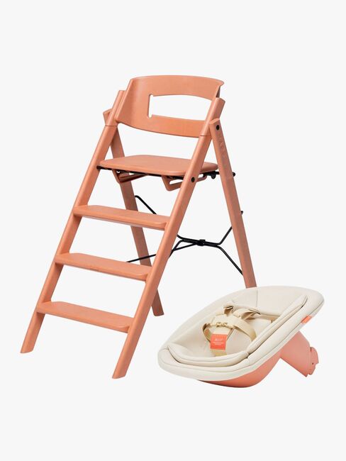 KAOS Klapp Højstol Recycled Bundle inkl Newborn Seat, Terracotta Pink 915858_1.jpg