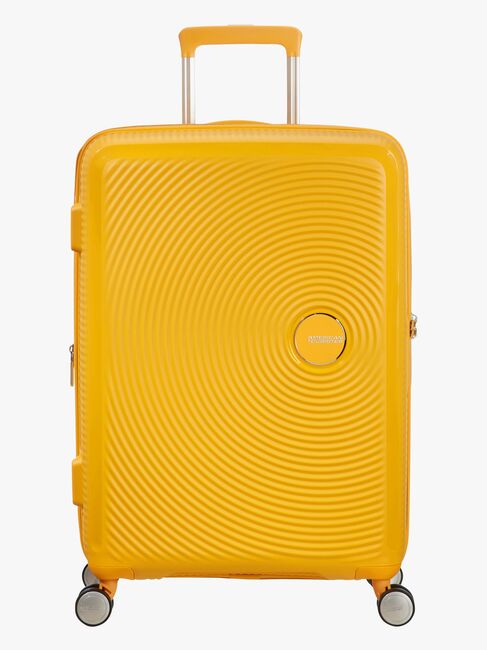 American Tourister Soundbox Spinner Rejsekuffert 71.5L, Golden Yellow