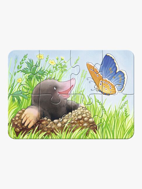 Ravensburger Puslespil Skovdyr 2, 4, 6 & 8 Brikker