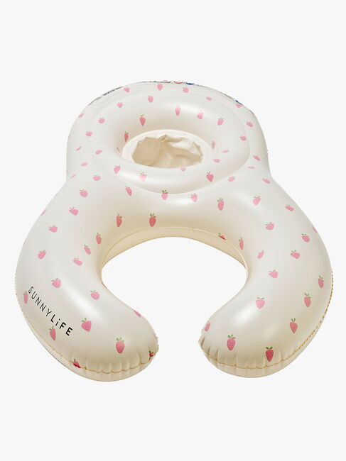 SUNNYLiFE Baby Float Together-  Oppustelig Flydemadras, Strawberry Sunshine