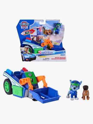 Paw Patrol Search & Rescue Redningskøretøj med Figur Rocky