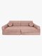 Meowbaby Play Slimcord  Bygbar Sofa, Pink