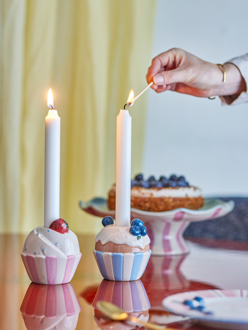 Bloomingville Chip Lysestage Muffins, Flerfarvet