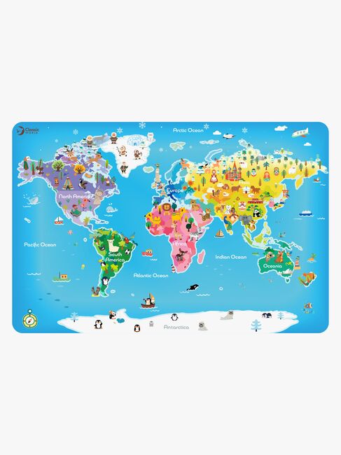 Classic World Verdenskort Puslespil 48 Brikker
