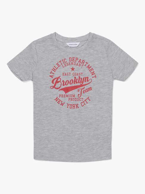 Luca & Lola Paulo T-Shirt 2-pak, Grey Melange/Navy