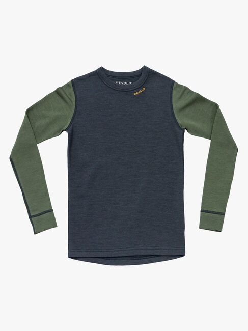 Devold Expedition Merino Skiundertrøje Jr, Night/Forest