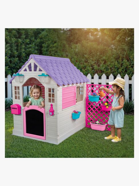 DOLU Garden Legehus med Hegn, Pink