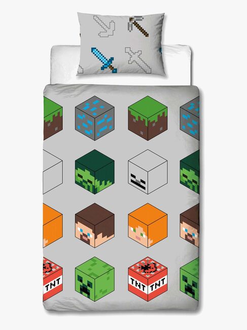 Minecraft Pixel Sengesæt 140 x 200 cm