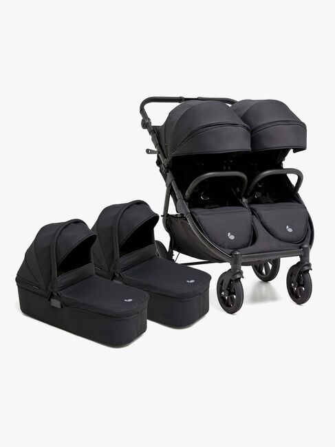 Beemoo BFF60 2 Søskendevogn inkl. Liggedele, Night Black