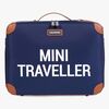 Childhome Mini Traveler Kuffert, Navy/White