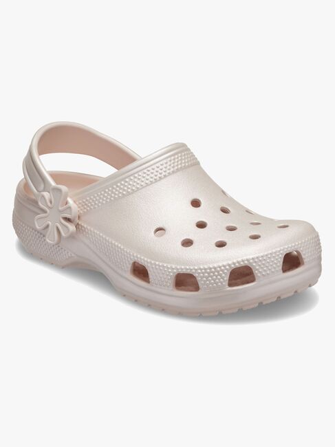 Crocs Classic Pearl Shine Crocs, Quartz