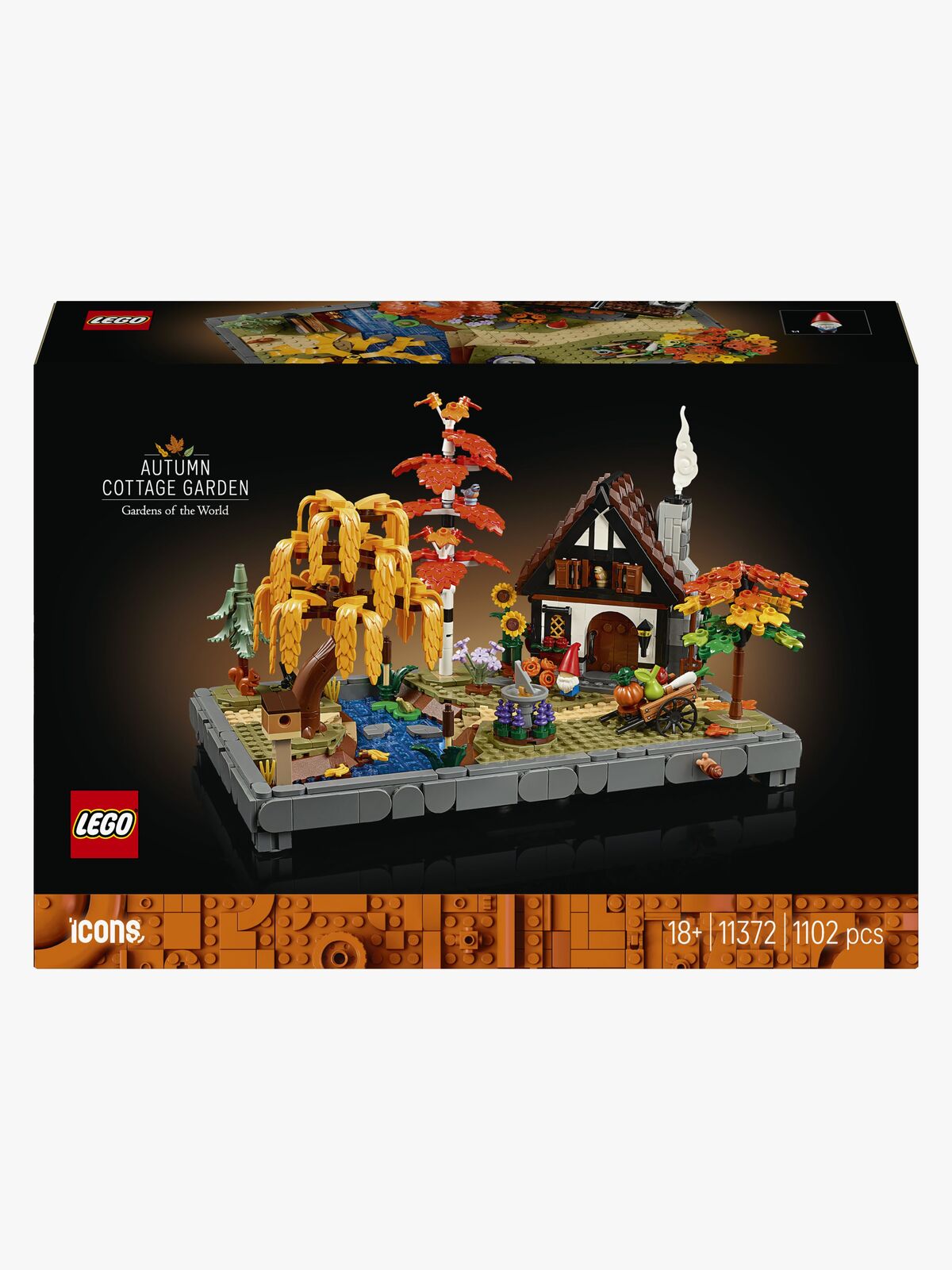 LEGO Icons 11372 Efterårshave og hytte