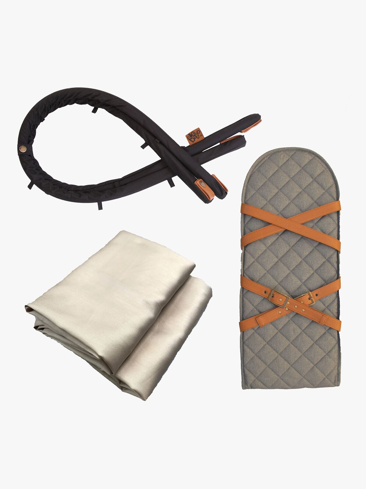 Sleepbag Tilbehørspakke Mini, Grey Mélange/Brown