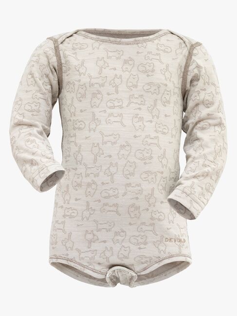 Devold DUO ACTIVE Skiundertrøje Merinomix Baby, Raw White