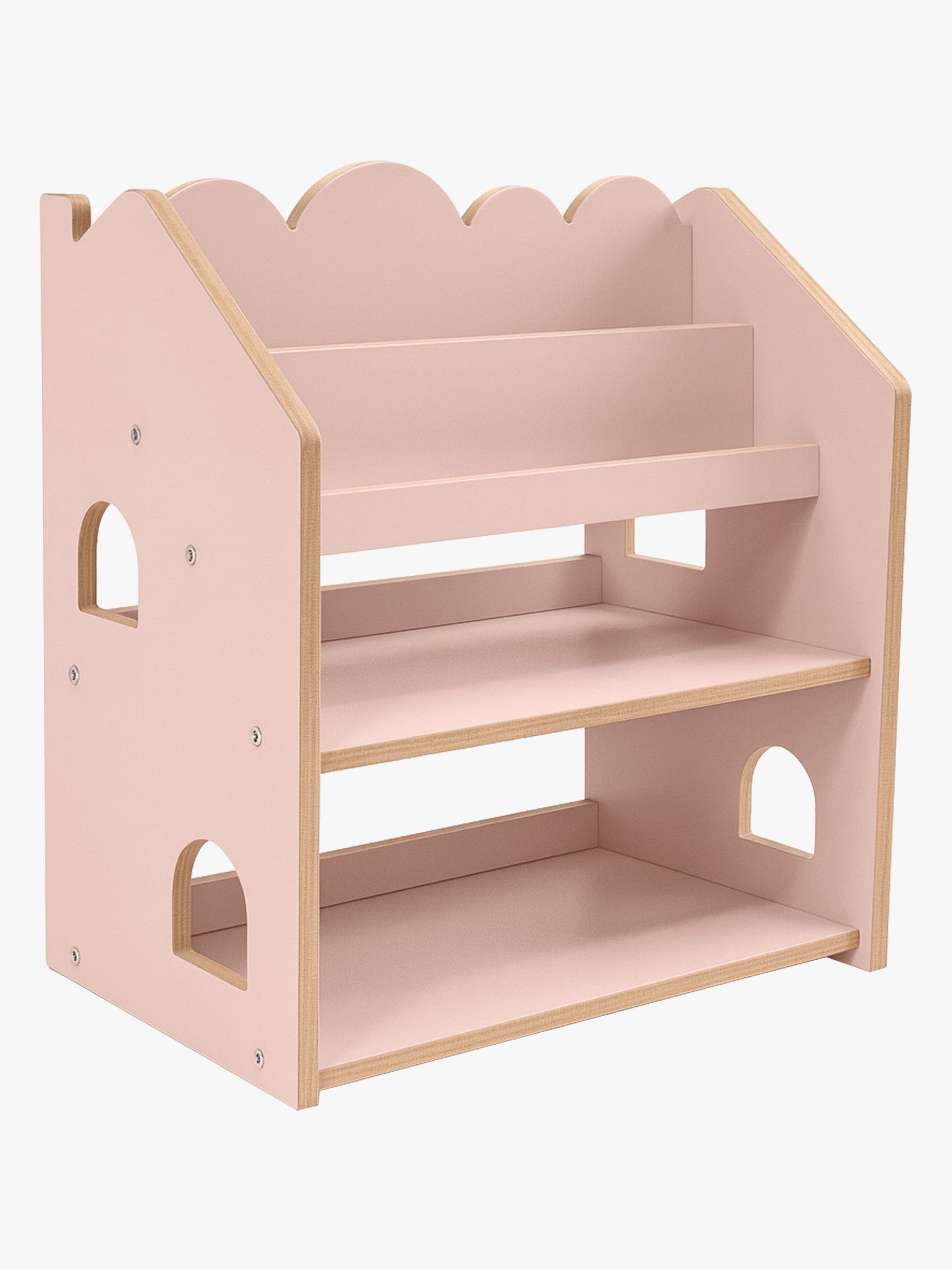 MeowBaby Wooden Bogreol, Powder Pink, Børnemøbler, Indretning børneværelse