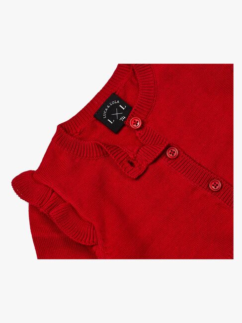 Luca & Lola Giana Cardigan Baby, Red