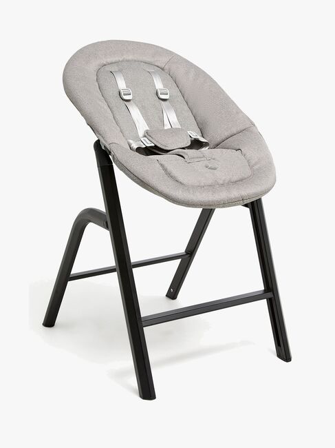 Beemoo Selection Life Højstol inkl. Skråstol, Walnut/Grey