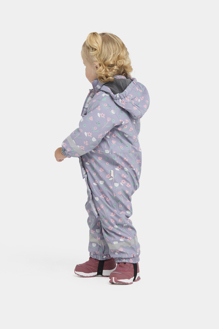 Petite Chérie Atelier Ally Foret Regndragt, Flowers Lavender Gray