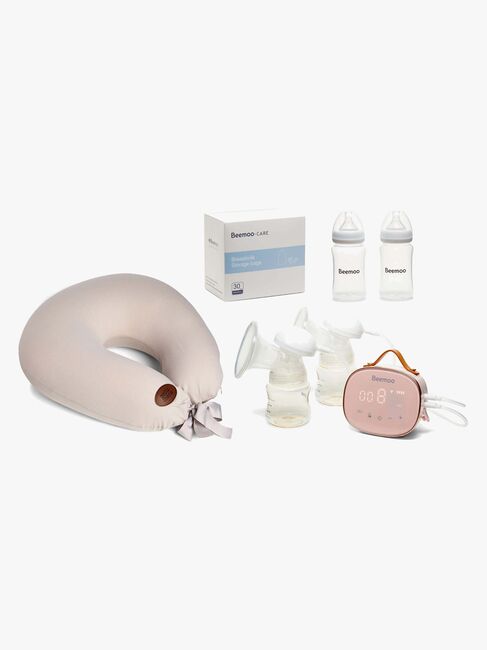 Beemoo CARE Elektrisk Dobbelt Brystpumpe & Ammepakke, Twilight Mauve