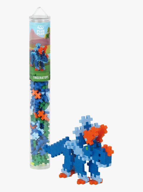 Plus-Plus Byggesæt med Bundplade & Tube Dino, 4x100 Dele