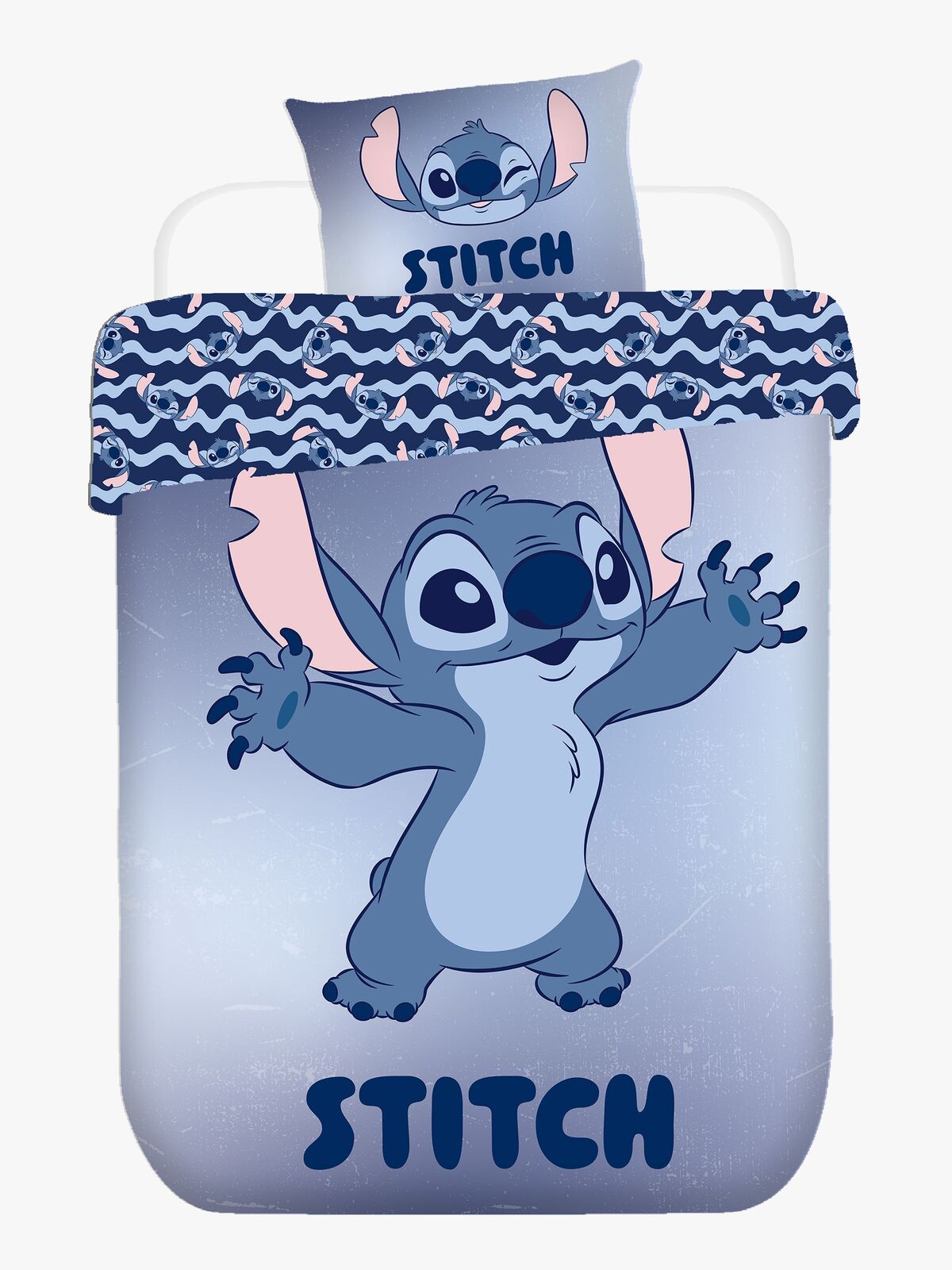 Disney Stitch Sengesæt 140x200, Blå