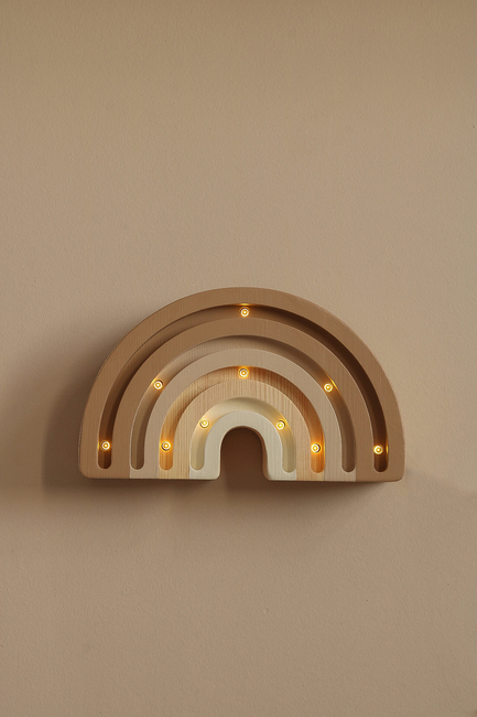 Little Lights Mini Lampe Regnbue, Cappucino